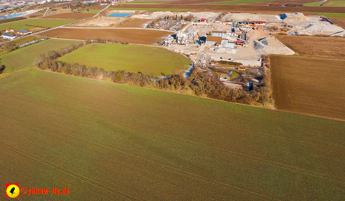 07.02.2023 - Luftbilder von dem Quetschwerk in Gronsdorf bei Haar